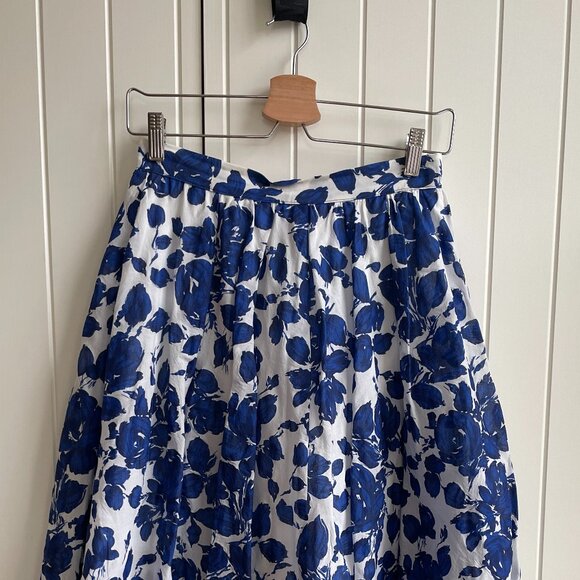 MaxMara Blue Floral Maxi Skirt - Picture 8 of 11